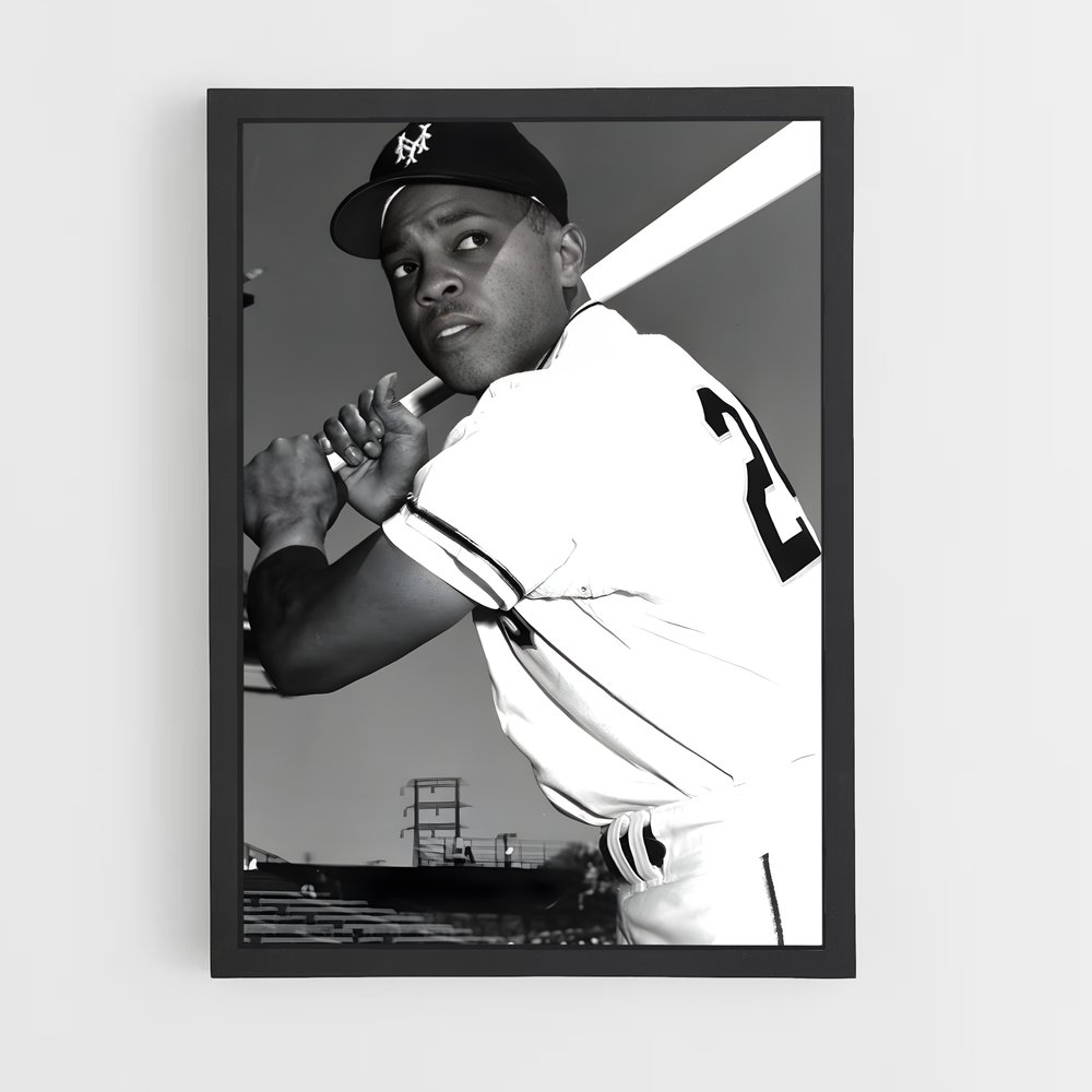 Poster Willie mays – affiche Baseball (vue 2)